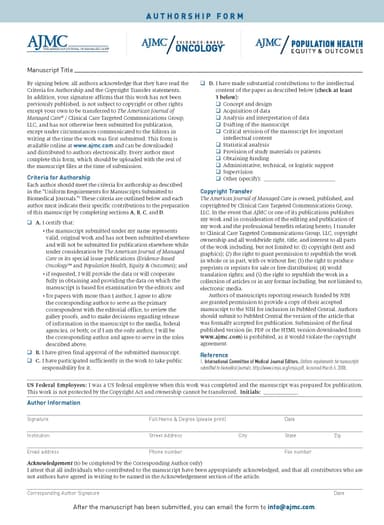 authorship form