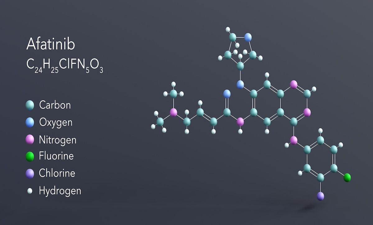 afatinib molecule | Image Credit: Сергей Шиманович-stock.adobe.com
