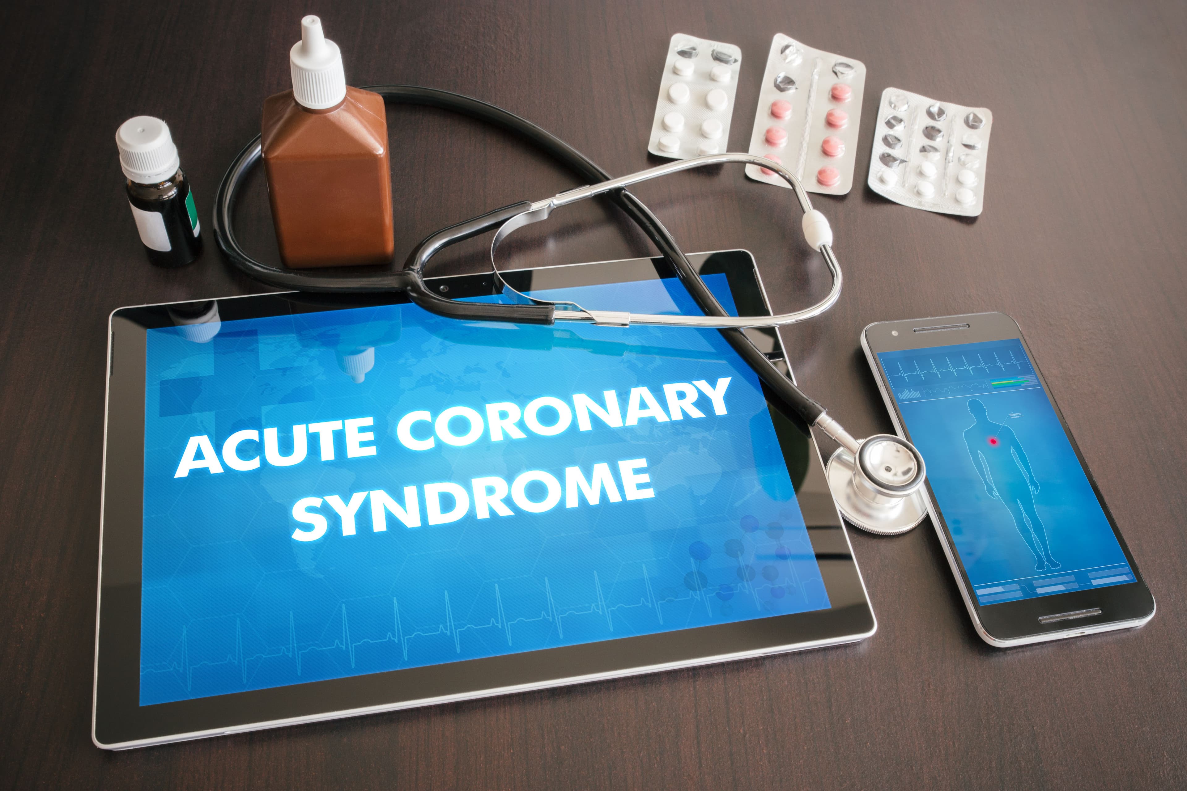 "acute coronary syndrome" written on tablet | Image Credit: ibreakstock - stock.adobe.com