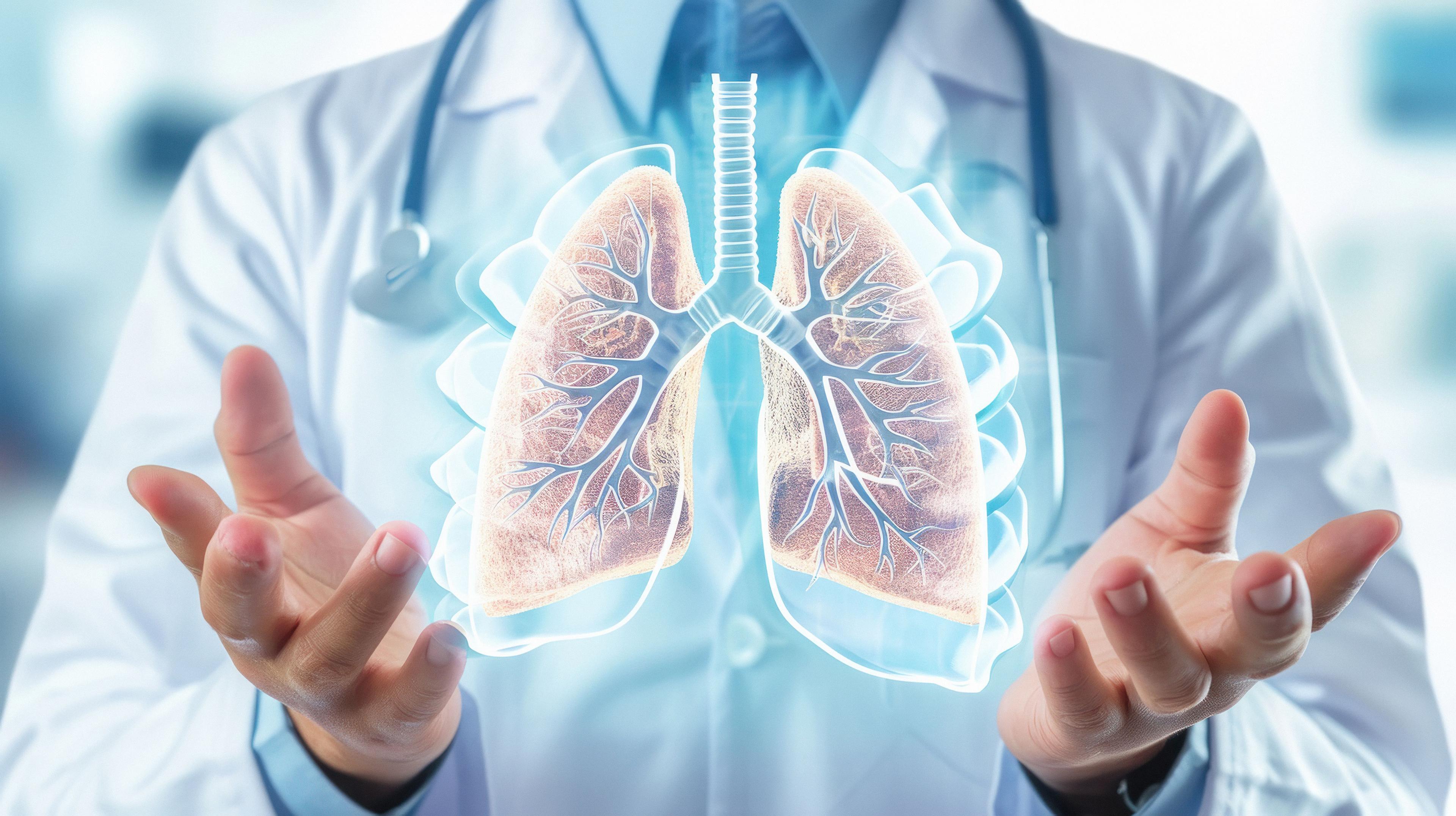 AI generated lungs and doctor | Image credit: PRASANNAPIX - stock.adobe.com