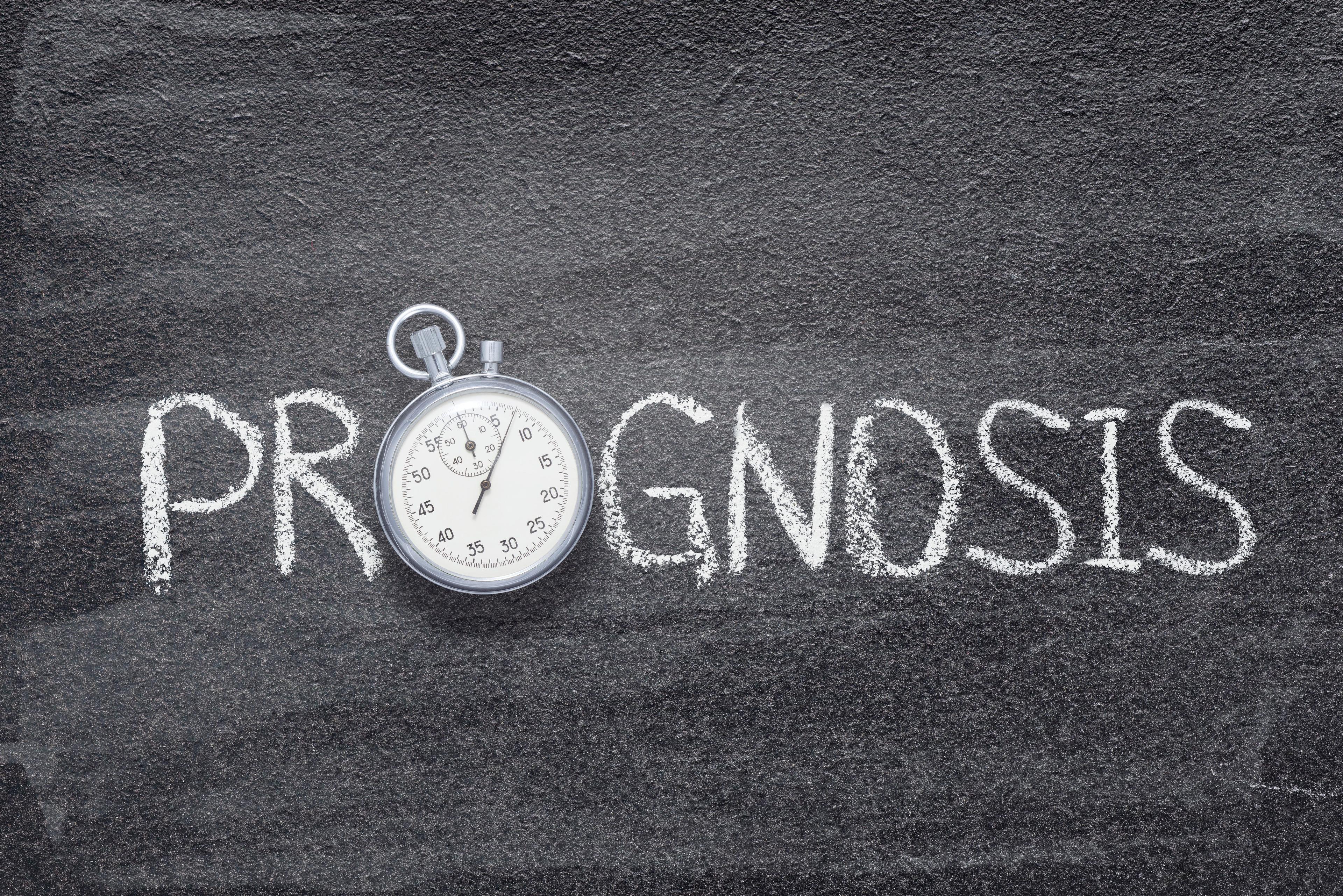 "Prognosis" written on blackboard | Image Credit: Yury Zap - stock.adobe.com