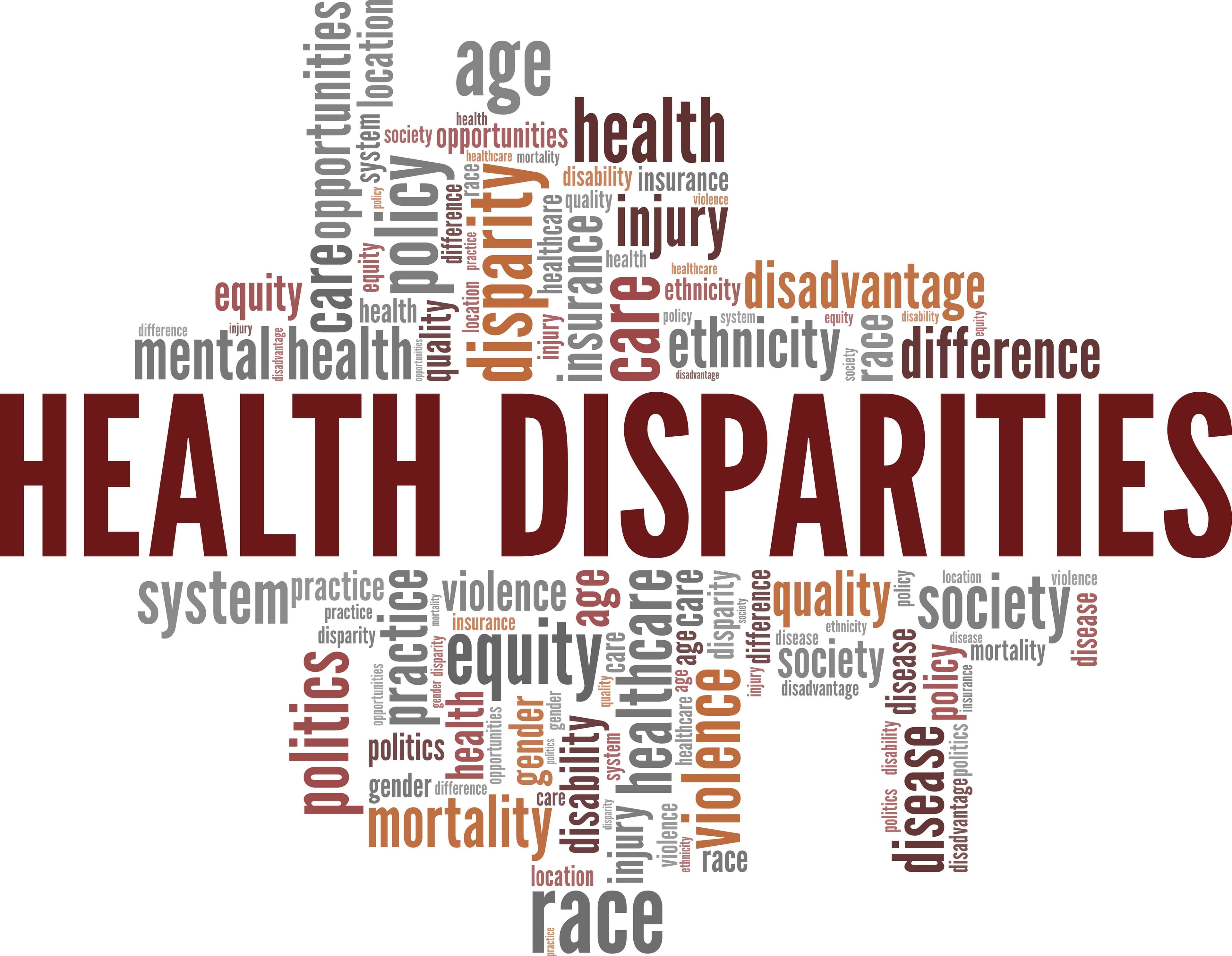 Health disparities word cloud  | Image Credit: © Colored Lights - stock.adobe.com