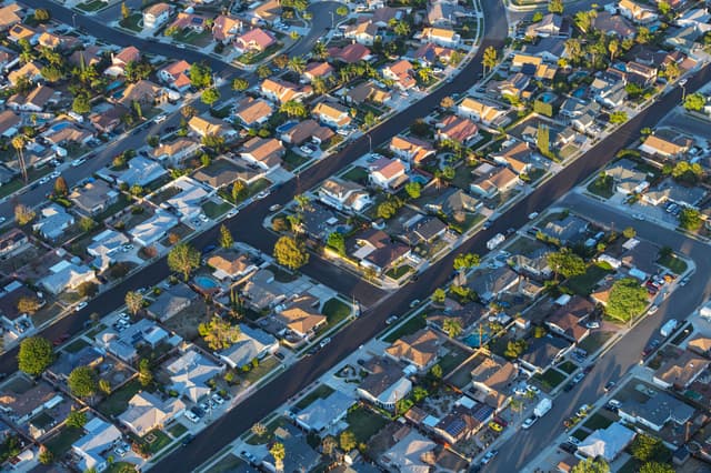 Aerial shot of neighborhood | Image credit: trekandphoto – stock.adobe.com