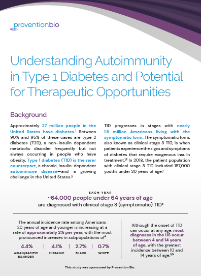image of Understanding Autoimmunity in Type 1 Diabetes and Potential for Therapeutic Opportunities
