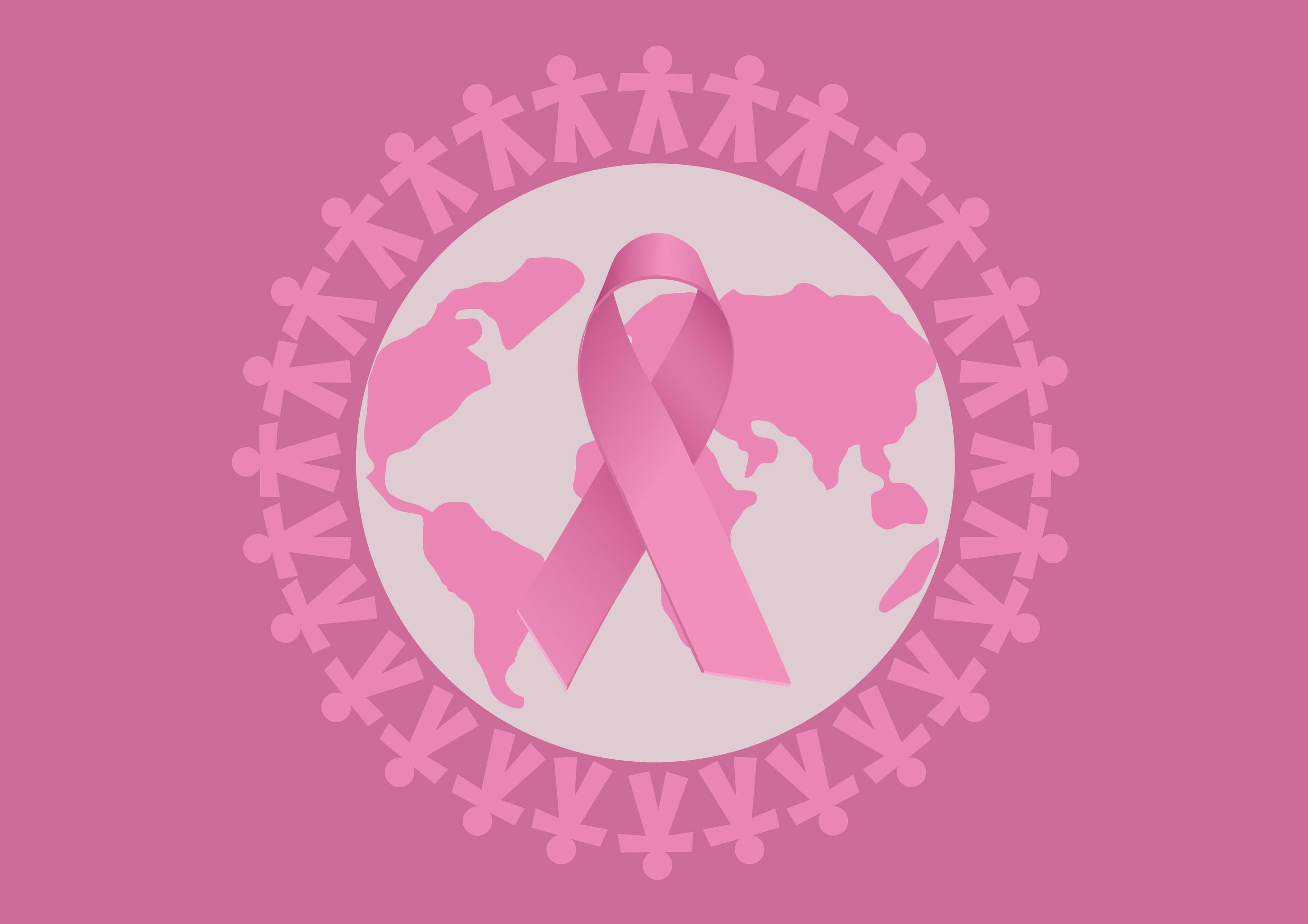 Global breast cancer map. | Image Credit: vectorfusionart - stock.adobe.com