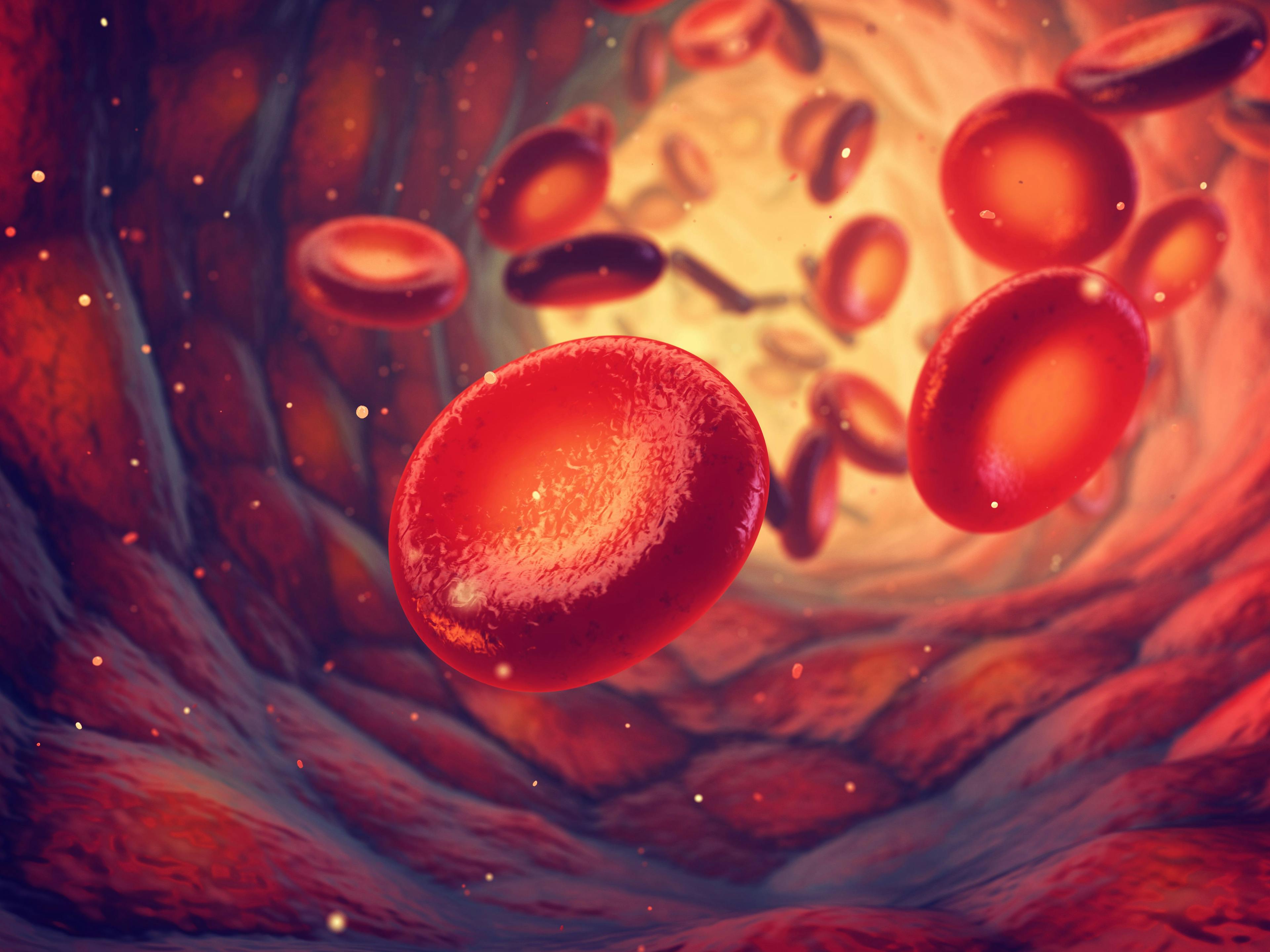 Graphic of blood cells