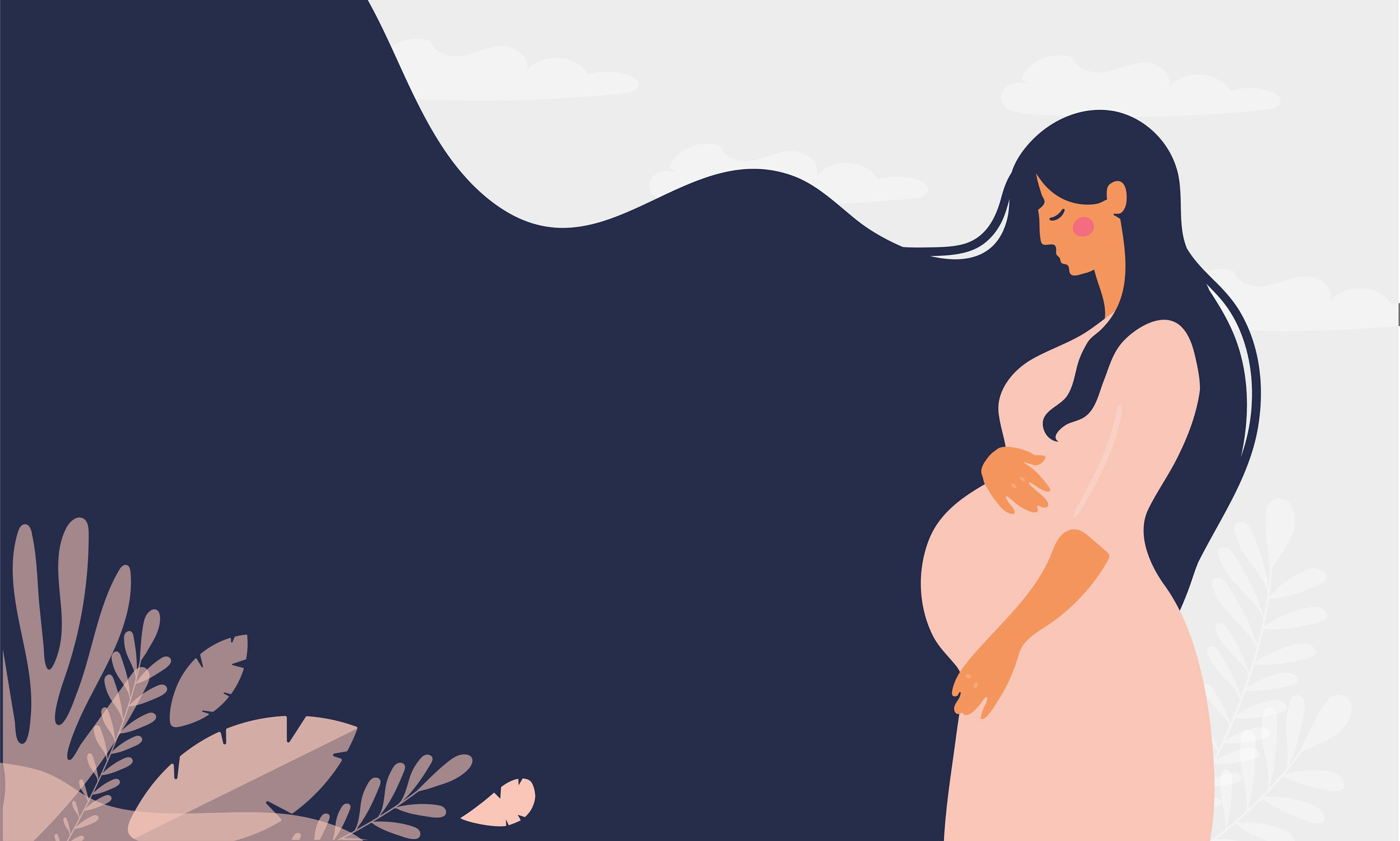 Pregnant Woman Animated | image credit: See Less - stock.adobe.com