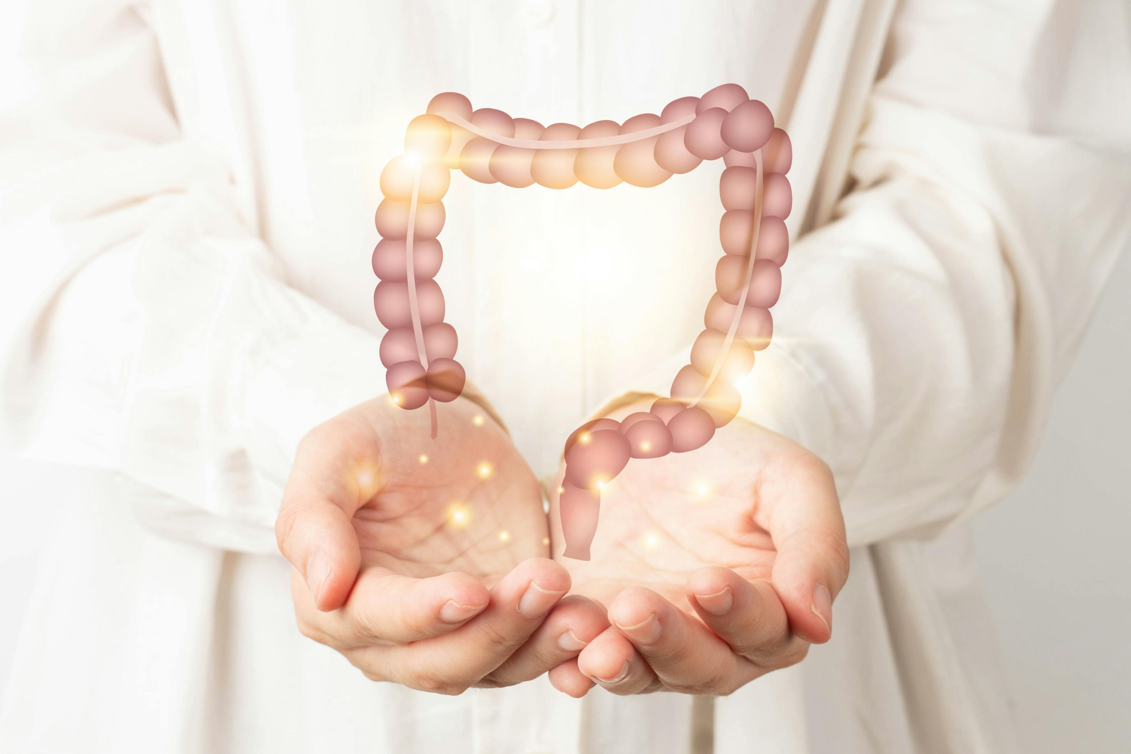 Doctor holding large intestine | Image credit: Orawan - stock.adobe.com