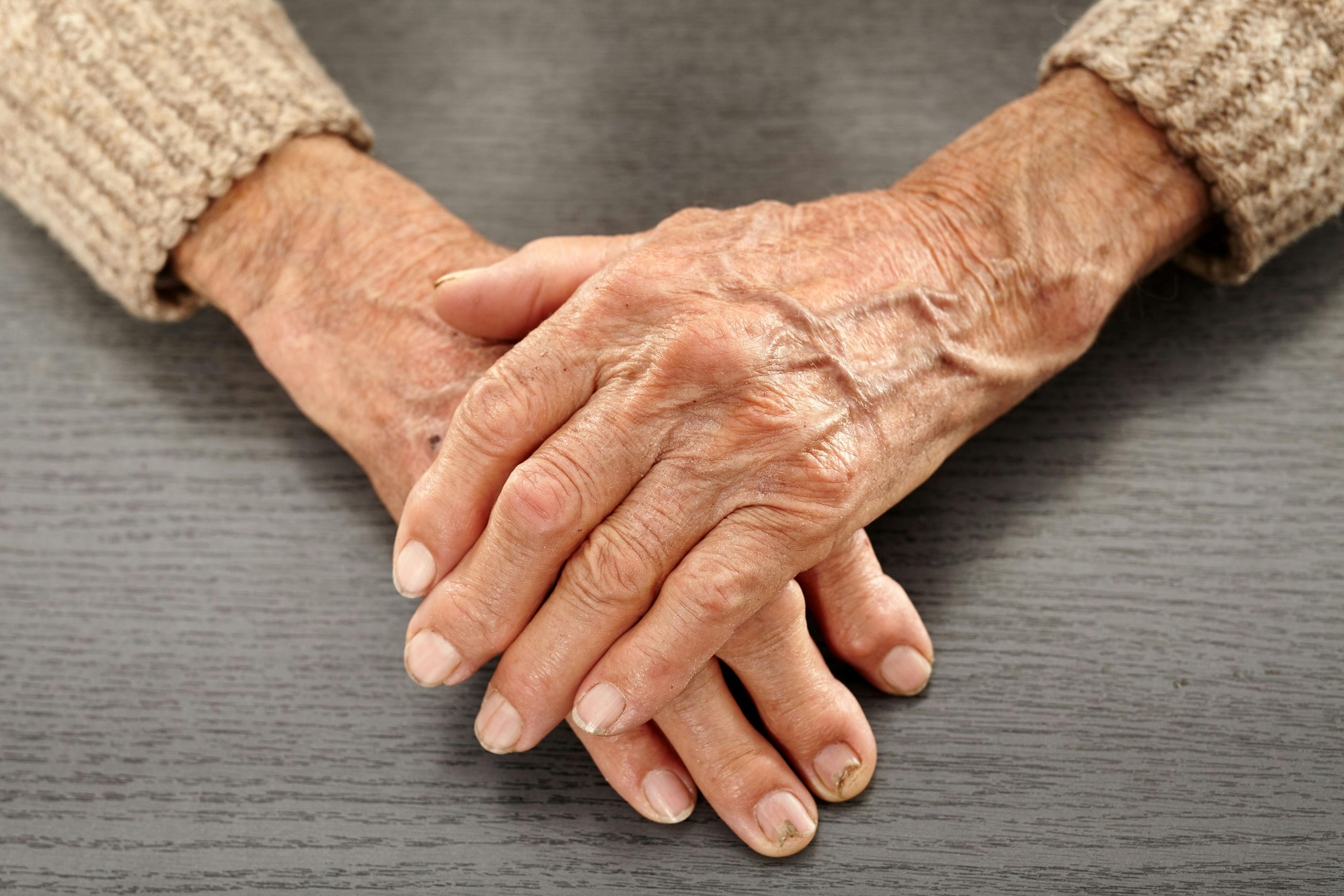 Older person's hands