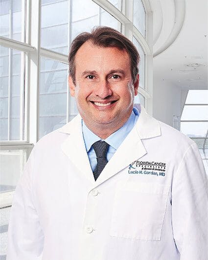 Headshot for Lucio Gordan, MD, of Florida Cancer Specialists